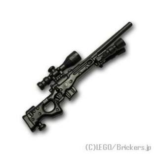 レゴ カスタムパーツ スナイパーライフル L96：ブラック | lego 互換 ミニフィギュア 人形 ミリタリー 武器 銃の画像