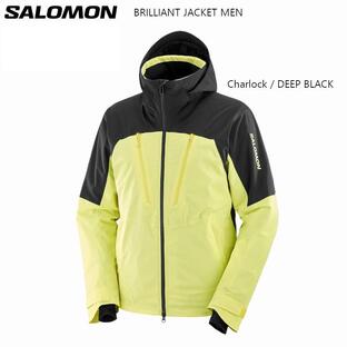 サロモン スキーウェア 2024 SALOMON BRILLIANT JACKET M Charlock/DEEP BLACK ブリリアント メンズ ジャケットの画像