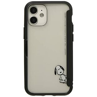 グルマンディーズ ピーナッツ SHOWCASE+ iPhone12 mini(5.4インチ)対応ケース スヌーピー SNG-513A クリア、ブラックの画像