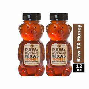 デザートクリークハニーパック2個、生の、ろ過されていない、低温殺菌されていないテキサスハニーを含むハニーベア、12オンス。 Desert Creek Honey Pack of 2, Honey Bears Containing Raw, Unfiltered, Unpasteurized Texas Honey, 12 oz.の画像