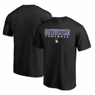 ファナティクス ブランド Men's Fanatics Branded Black Northwestern Wildcats True Sport Football T-Shirt メンズの画像