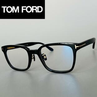 メガネ トムフォード TOM FORD ウェリントン ブラック ゴールド 新品 アジアンフィット 眼鏡 めがね 伊達メガネ 黒 黒縁 大きめ FT5859の画像