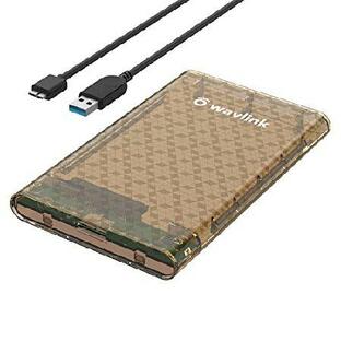 WAVLINK 2.5インチ ハードドライブエンクロージャー USB 3.0 - SATA III/II/I 外付けハードディスクケース 9.5/7mm HDD SSD用 最大4TB対応 UASPプロトコル 5Gbpsの画像