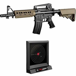 【セット商品】 M4CQB タンカラーモデル (10歳以上電動ガン ライト・プロ) + ターゲットセットの画像