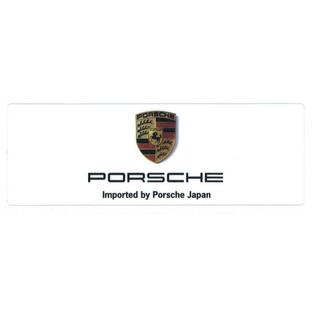 (本物) Porsche ポルシェ 純正 部品 Imported by Porsche Japan ステッカー 2枚 (日本仕様正規輸入車両ステッカー)の画像