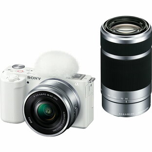 ZV-E10Y-W ソニー デジタルカメラ「VLOGCAM ZV-E10」ダブルズームレンズキット（ホワイト） Vlogcamの画像