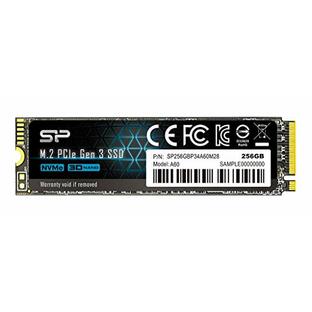 シリコンパワー SSD 256GB 3D NAND M.2 2280 PCIe3.0×4 NVMe1.3 P34A60シリーズ 5年保証 SP256GBP34A60M28の画像