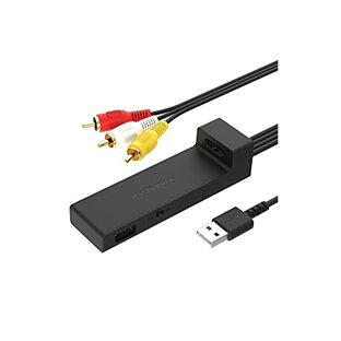 カシムラ HDMI/RCA変換ケーブル USB1ポート fire tv stick対応 HDMIをRCAに変換してカーナビで観れる映像コンバーター KD-232の画像