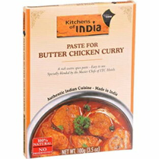 パック1、キッチンオブインディアバターチキンカレーペースト、3.5オンス-1ケースあたり6個。 PACK OF 1, Kitchens of India Butter Chicken Curry Paste, 3.5 Ounce -- 6 per case.の画像