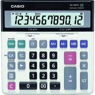 カシオ 加算器実務電卓 (1台) 品番：DS-120TWの画像