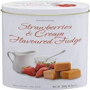 Gardiners of Scotland Luxury Strawberries and Cream Fudge Tin, 10.7ozの画像