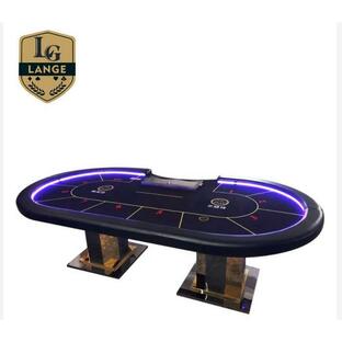 【輸入品】ポーカーテーブル 10人用 カジノテーブル テキサスポーカーテーブルの画像