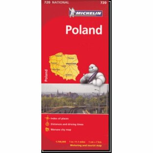 ミシュランの東ヨーロッパ国別一枚地図 ミシュラン・ポーランド Michelin Polandの画像