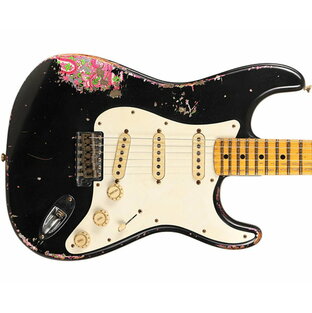 Fender Custom Shop Masterbuilt by Jason Smith 1969 Stratocaster Heavy Relic Black Over Pink Paisleyの画像