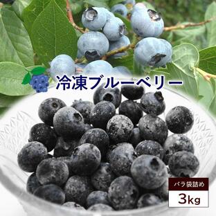 送料無料 国産冷凍ブルーベリー 3kg  山形県産 ブルーベリー フルーツの画像