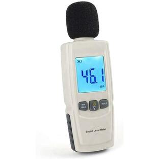 送料240円 小型デジタル騒音計 電池付き サウンドレベルメーター 騒音測定器 計測器 音量 音圧の画像