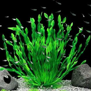 芸術的な人工海藻水槽の装飾耐久性のある偽の植物海藻水族館の装飾の画像