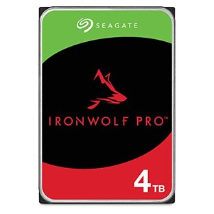 Seagate IronWolf Pro 3.5インチ 【データ復旧 3年付】 4TB 内蔵 ハードディスク HDD CMR 5年保証 6Gb/s 256MB 7200rpm 24時間稼動 PC NAS ST4000NT001の画像