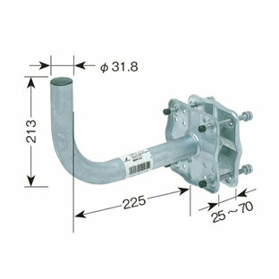 DXアンテナ MHV-117 アンテナ設置金具 ベランダ用取付金具(BS・CSアンテナ用) [￡]の画像