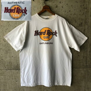 【DF109】 Tシャツ ハードロックカフェ ロゴ 白T ビンテージの画像