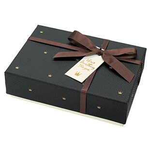 インディゴ ラッピング チョコレートボックス トリュフ6個用 クラウン/ブラック VB959の画像