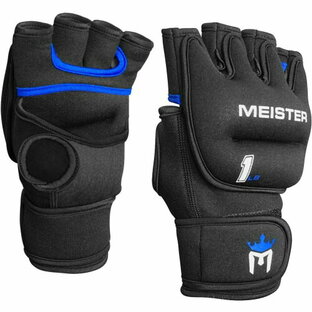 マイスターエリートカーディオ＆ヘビーハンド（ペア）用1lbネオプレンウェイトグローブ-1lb x 2-ブラック/ブルー/Meister Elite 1lb Neoprene Weighted Gloves for Cardio & Heavy Hands (Pair) - 1lb x 2 - Black/Blueの画像