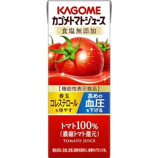 カゴメ トマトジュース 食塩無添加 200ml×24本[機能性表示食品] パックの画像