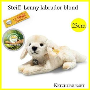 シュタイフ テディベア テディーズフォートゥモロー レトリバーのレニー ブロンド Steiff Lenny labrador dog blond 犬のぬいぐるみ レトリバーの画像