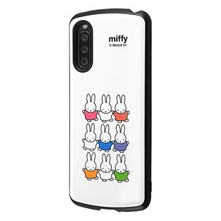 イングレム Xperia 10 III ケース キャラクター ミッフィー 10IIILite docomo SO-52B au SOG04 Xperia10III エクスペリア10III Lite 耐衝撃 うさぎ miffy かわいい スマホケース 耐衝撃ケース MiA 集合 IN-RBXP10M3AC4/MF38の画像