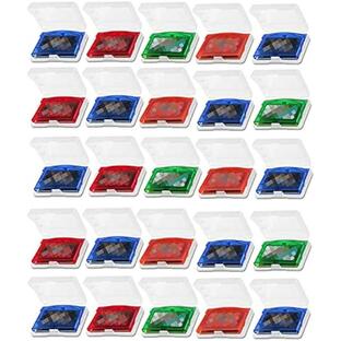GBA 専用 保護 収納 ソフト カセット ケース ゲームボーイ アドバンス DS カートリッジ 小物 50個( クリアー, 50個)の画像