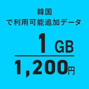 【韓国】1GB海外WiFi追加通信データ容量（おてがるWiFi端末ご購入者様限定パッケージ）の画像