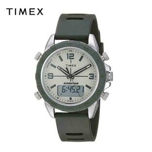 TIMEX タイメックス メンズ 腕時計 Expedition Pioneer Combo｜グリーン / ナチュラル TW4B17100JT 海外モデル｜当店1年保証の画像