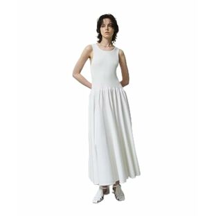 [グレースコンチネンタル] ドレス ｱﾒｽﾘﾆｯﾄｷﾞｬｻﾞｰﾜﾝﾋﾟｰｽ レディース 01 ホワイトの画像