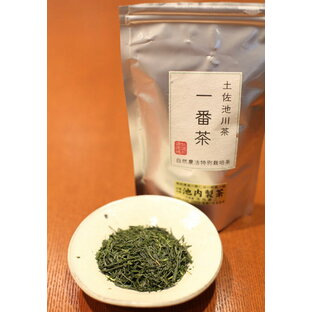 池川茶 特別栽培茶 一番茶 茶葉 100g 送料無料 お茶 無農薬 池内製茶 高知 池川の画像