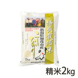 【令和5年度米】新潟県産コシヒカリ（特別栽培米）精米2kg/加茂有機米生産組合/送料無料 父の日 お中元の画像