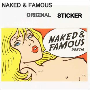 NAKED & FAMOUS Original Sticker ネーキッド＆フェイマス オリジナル ステッカー ネーキッド アンド フェイマスの画像