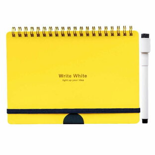 学研ステイフル ホワイトボード ノート Write White B6 イエロー D08031の画像