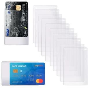 Anboli カード保護ケース カードケース 透明 カード 保護フィルム クレジットカード 保護 スリーブ ビニール キャッシュカードケースの画像