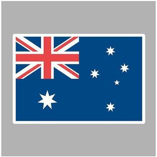 オーストラリア 国旗・ステッカー Lサイズ(6.4×9.4cm)［st-flag010L］の画像