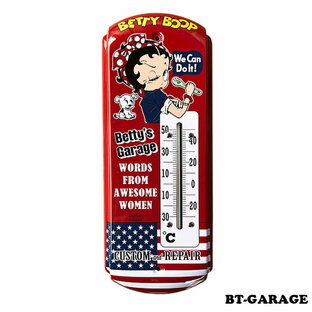 Betty Boop betty-boop 温度計アメリカン サーモメーター ベティBettyboop 温度計 アメリカン雑貨の画像