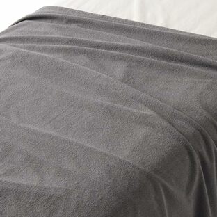 無印良品 パイル織タオルケット チャコールグレー ダブルサイズ 180×200cm 83790097の画像
