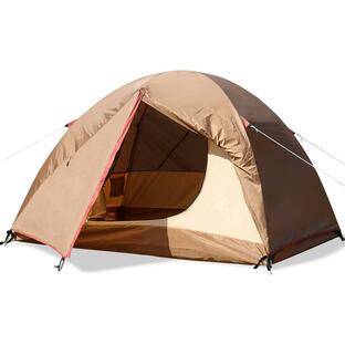UNP テント 1-2人用 キャンプテント グランドシート付き 前室付き 二重層構造 アウトドア ＆ツーリング用 防風 防水(tw250)の画像