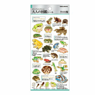 カミオジャパン シール 大人の図鑑シール カエルの画像