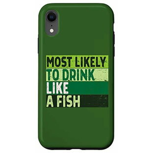 iPhone XR おかしな聖パトリックデーに魚みたいに飲む可能性が最も高い スマホケースの画像