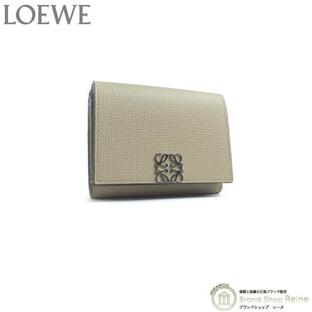 ロエベ （LOEWE） アナグラム バーティカル ウォレット スモール コンパクト 三つ折り 財布 C821TR2X02 サンド（新品）の画像
