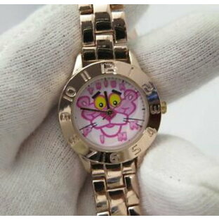【送料無料】腕時計 ピンクパンサーマッシモローズゴールドレディガールズキャターウォッチインボックスpink panther,massimo,rose gold ladysgirls character watch, in box,r1879の画像