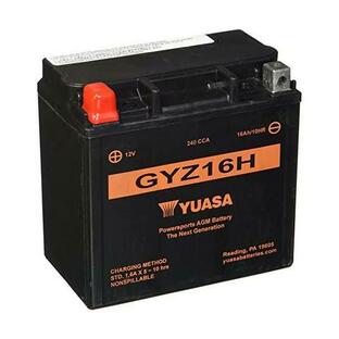 YUASA 12Vメンテナンスフリー・バッテリー（AGM） GYZ16H / KTM, Aprilia用の画像