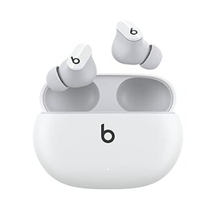 Beats Studio Buds – ワイヤレスノイズキャンセリングイヤホン – アクティブノイズキャンセリング、IPX4等級、耐汗仕様のイヤーバッド、AppleデバイスとAndroidデバイスに対応、Class 1 Bluetooth、内蔵マイク、8時間の再生時間 – ホワイトの画像