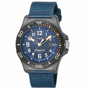 [タイメックス] 腕時計 Expedition Free-dive Ocean エクスペディション フリーダイブ オーシャン ブルー 文字盤 オーシャンプラスチック ミネラルガラス ソーラー 5気圧防水 44MM Watch TW2V40300 メンズの画像