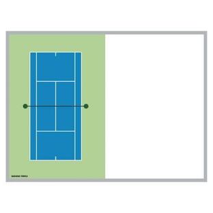 名入れ対応可 作戦盤 テニス 移動式カラフル作戦板 コート図 ミーティング テニス用品 スポーツ施設 テニススクール 作戦板 学校 部活 備品 S-7913の画像